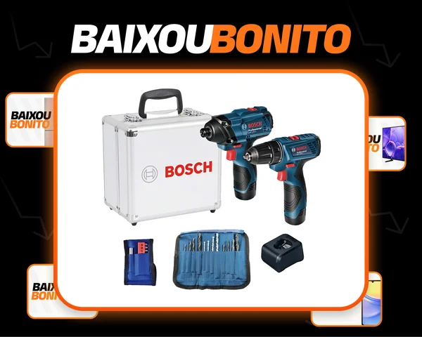 Kit Bosch Parafusadeira e Chave Impacto GSR120-LI + GDR120-LI 23AC