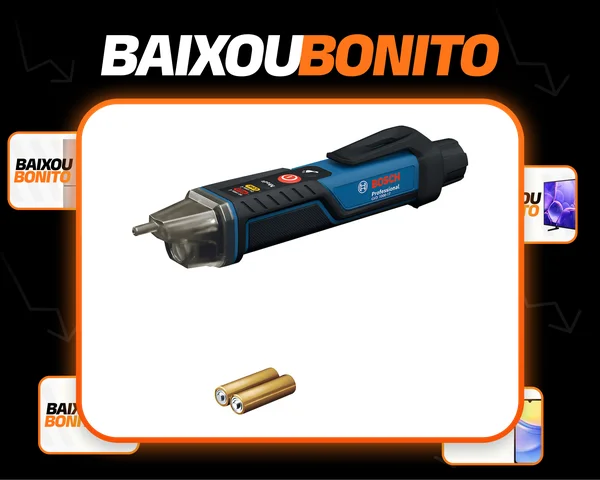 Detector De Tensão Bosch Gvd 1000-17 Bosch Com Lanterna Ip67 Azul