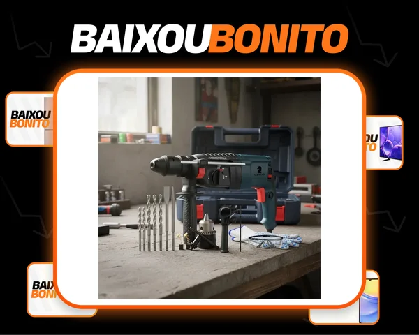 Martelete Furadeira Impacto 1200w Rotativo Rompedor 5kg Sds Azul 110v