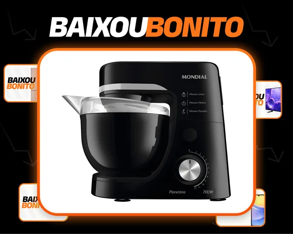 Batedeira Planetária, Mondial, 700W - BP-03-B