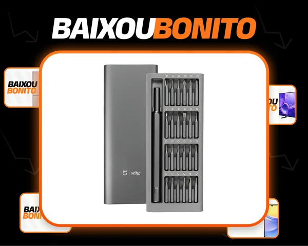 Kit Chave De Fenda Precisão Xiaomi Mijia 24 Bits Magnéticas