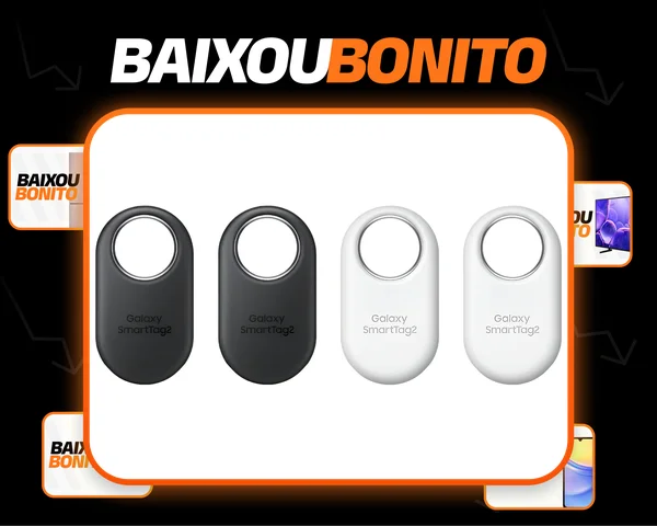 Localizador Bluetooth Samsung Smart Tag 2 Pacote Com 4 Unid Cor Preto/Branco