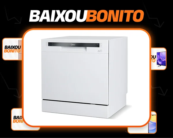 Lava Louças 8 Serviços Midea Cor Branca Cor Branco