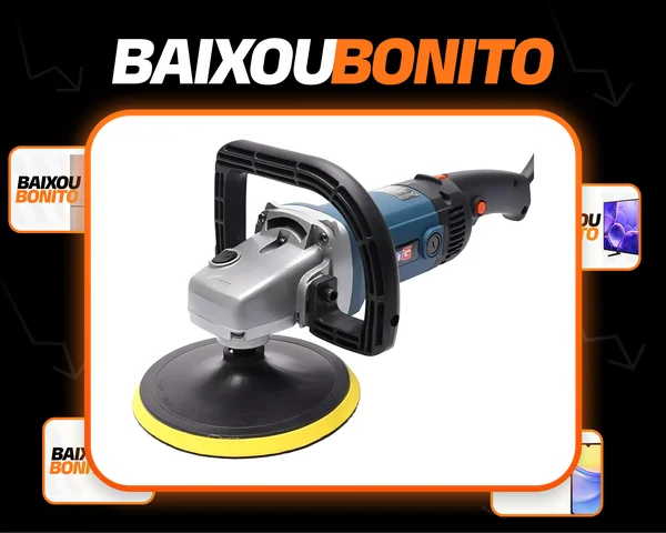 Politriz E Lixadeira Angular 1400w 180mm 7/9 Pol Fortg Cor Azul-aço