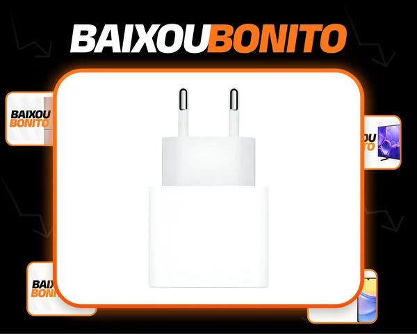 Carregador Adaptador Usb-c De 20w para iPhone Apple Branco - Distribuidor Autorizado