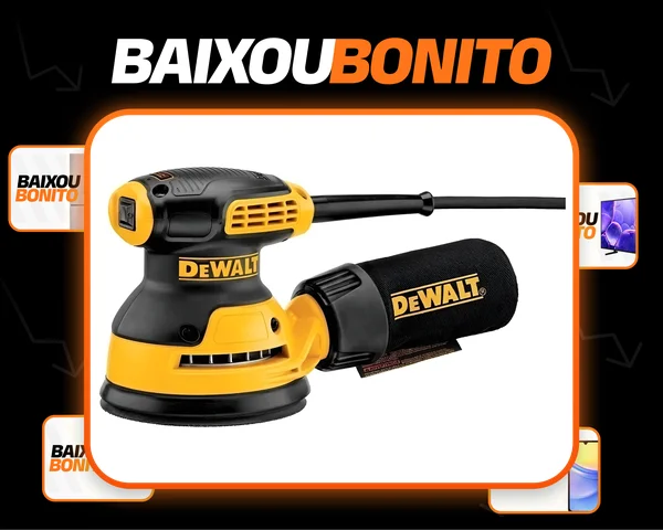 Lixadeira profissional roto orbital DeWalt Lixadeira roto Orbital DWE6421-B2 amarela 50Hz/60Hz 280W