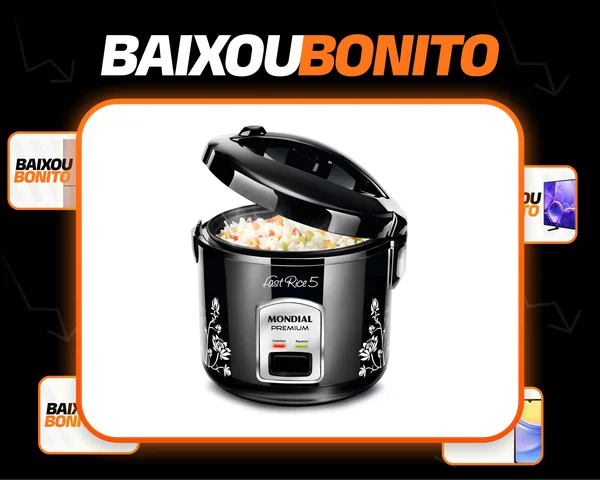 Panela De Arroz Fast Rice 5 Premium Mondial 400W - NPE-08-5X