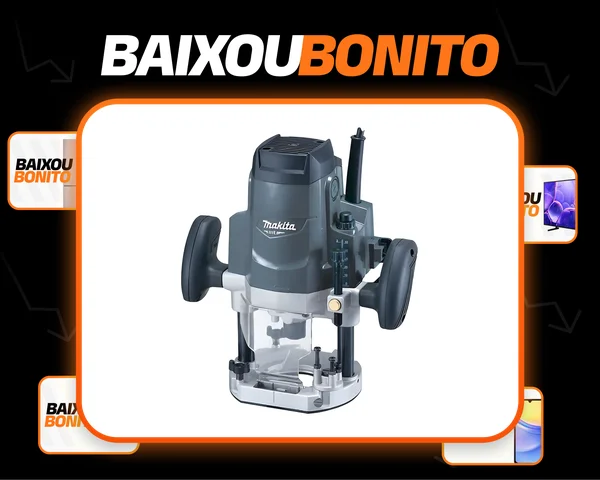 Roteador 1-1/4 Hp 22.000 Rpm 12 Mm 1.650 Watts Makita M3600b