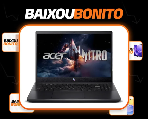 Notebook Gamer Acer Nitro V15 ANV15-52-52VN Intel® Core™ i5-13420H 13ªG 512 GB SSD 16 GB RAM RTX 4060 15.6”