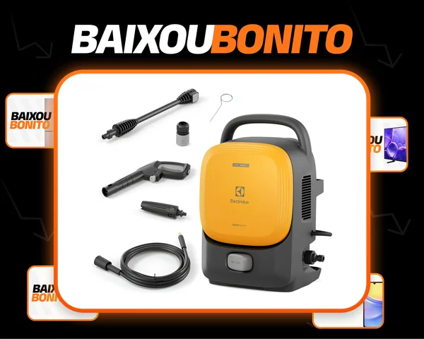 Lavadora de Alta Pressão Electrolux 1650PSI 1400W de Potência com Engate Rápido EasyWash Lava Jato QWS1650