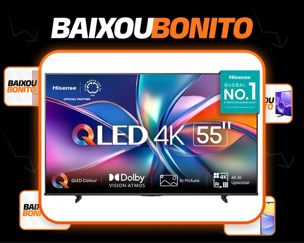 Smart Tv 55 4k Uhd Qled Hdr10 Dolby Atmos Vidaa U9 Hisense