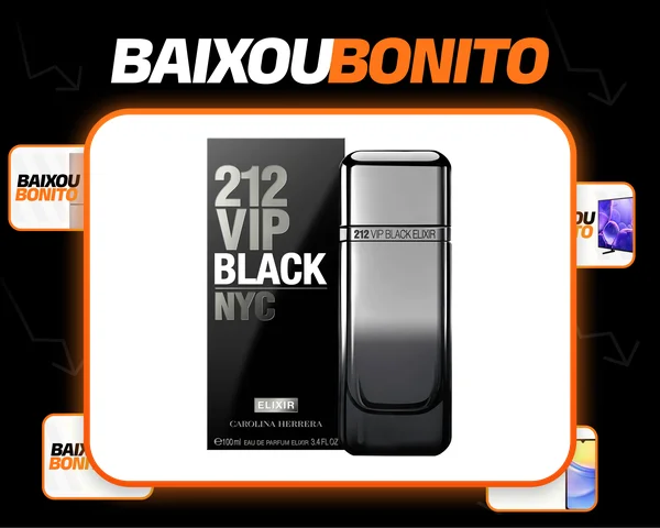 Perfume Carolina Herrera 212 VIP Black Elixir Eau de Parfum Elixir 100ml masculino