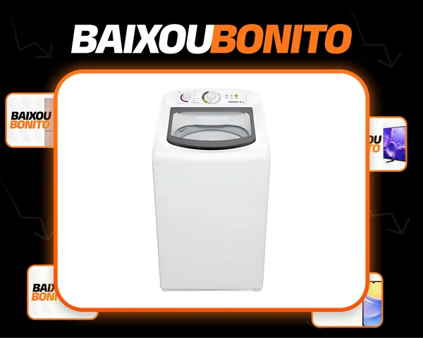 Máquina de Lavar Consul CWB09BB 9kg Branca com Dosagem Econômica e Ciclo Edredom