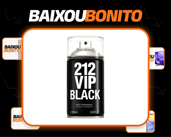 Carolina Herrera 212 Vip Men Black - Body Spray 250ml Blz Única