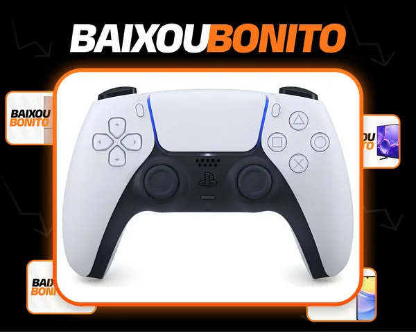 Controle Joystick Sem Fio Sony Playstation Dualsense Branco