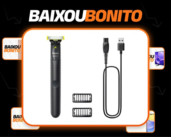 Aparador De Pelos Philips Oneblade Qp1424/10, Preto