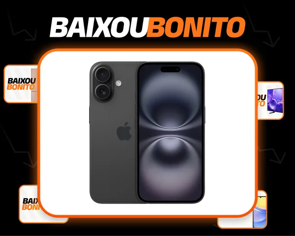 Apple iPhone 16 (128 GB) - Preto - Distribuidor Autorizado
