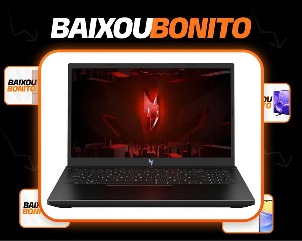 Notebook Gamer Acer Nitro ANV15-51-51UZ Intel Ci5 13ªGen 16GB RAM 512GB SSD RTX4050 15.6”