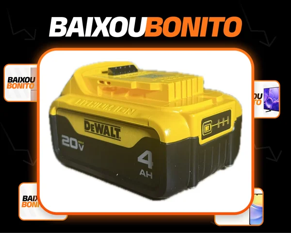 Bateria de Íon de Lítio LI-Íon 4Ah 20V MAX XR Dewalt DCB204