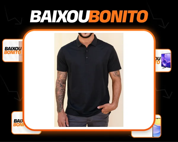Camisa Polo Masculina Tecido Tech Confortavel Casual