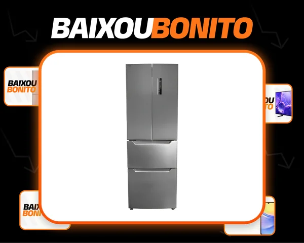 Geladeira 299L Philco Inverter French Door Inox PRF380I