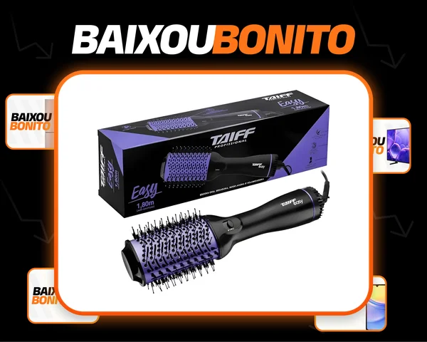 Escova Oval Secadora Taiff Easy Lilás 1200w