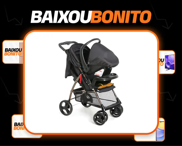 Carrinho San Remo Preto Cobre - Galzerano