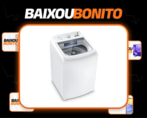 Máquina de Lavar Electrolux 15kg Branca Essential Care com Cesto Inox e Jet&Clean LED15