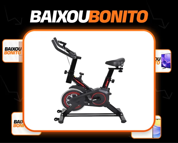 Bicicleta Spinning Premium Ergométrica Profissional Bike Preto 127/220v