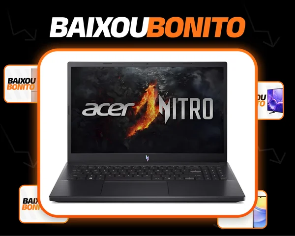 Notebook Gamer Acer Nitro V15 ANV15-41-R2GT AMD Ryzen™ 7 7735HS RTX 4050 16 GB RAM 512 GB SSD Full HD 15.6”