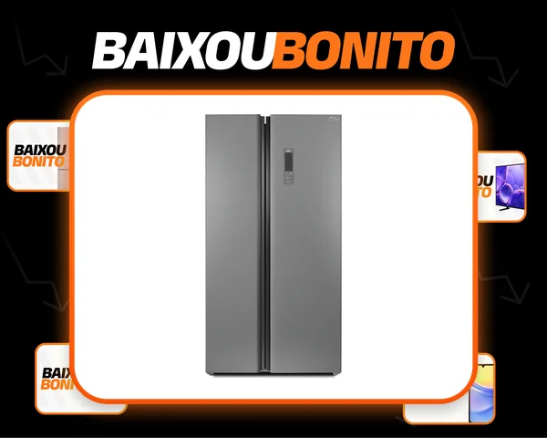 Philco geladeira inverter frost free PRF535I inox com freezer 437l