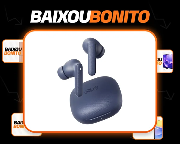 Fone Qcy Buds T43 Bluetooth 5.3 Enc Ipx4 Cor Azul