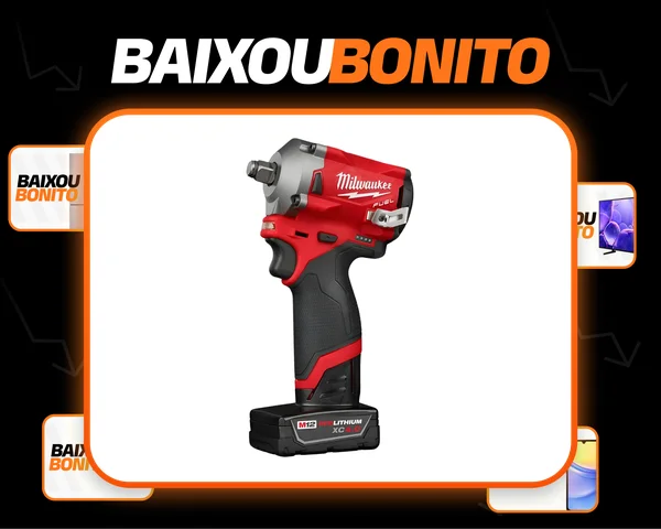 Chave De Impacto C/bateria, Carregador E Maleta - Milwalkee Vermelho