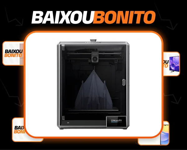Impressora 3d Creality K1 Max 30x30x30cm 600mm/s Cor Black
