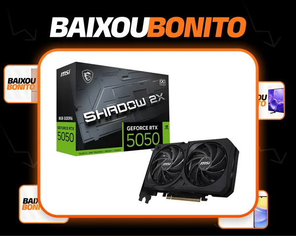 Placa de vídeo Geforce Rtx 5050 8gb Msi Shadow 2x Oc