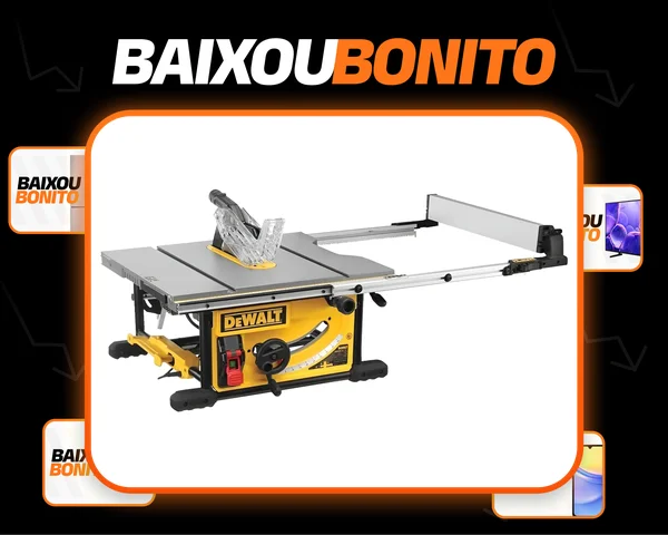 Serra Circular de Bancada Dewalt DWE7492 com Extensão Deslizante até 825mm 220V
