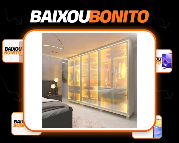 Guarda-roupa Casal 6 Portas, Com 6 Portas Reflecta Com Bh