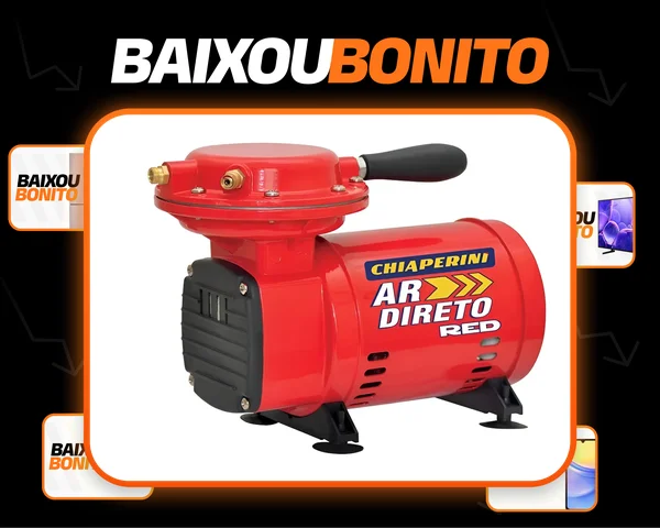 Compressor de ar elétrico portátil Chiaperini Ar Direto RED 0.34hp