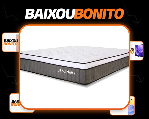 Colchão King Premium Molas Ensacadas com Espuma D33 193x203 BF Colchões