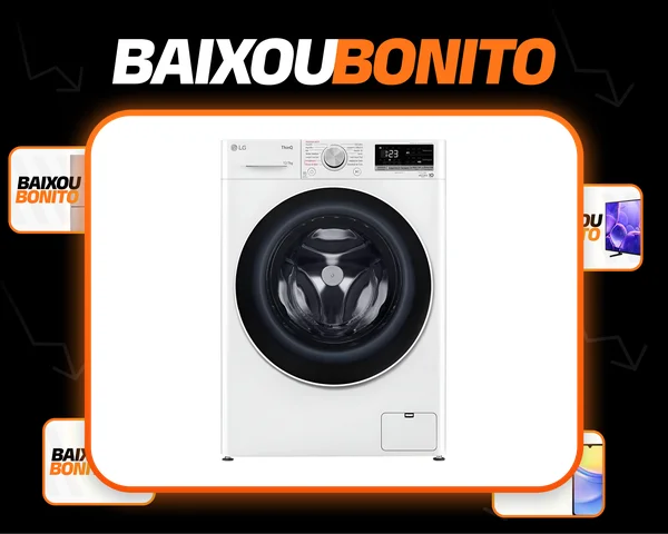 Lava e Seca LG Smart VC4 12kg Branca com Inteligência Artificial AIDD CV5012WC4A 220v