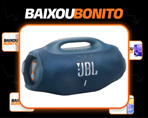 Caixa De Som Bluetooth Jbl Boombox 4 Azul Azul