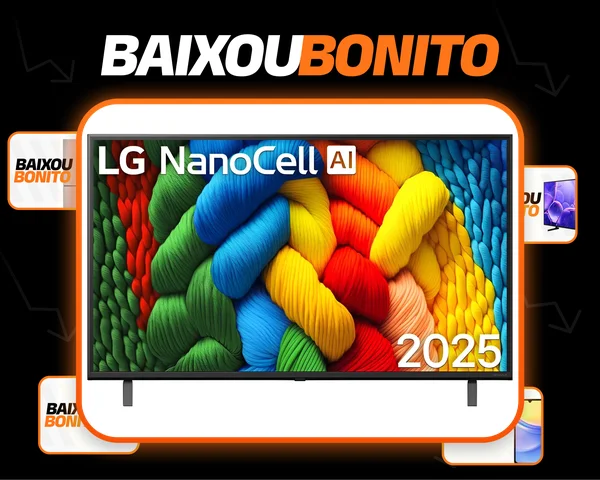 Smart TV 4K 50" LG NanoCell 50NANOA Processador α7 AI Ger8 4K Super Upscaling Google Cast Alexa Integrado Controle AI Smart Magic WebOS 25