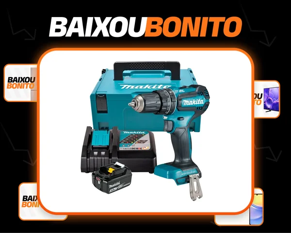 Parafusadeira Furadeira Imp Bateria 18v Brushless Makita Nf 18v