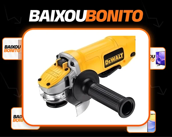 Esmerilhadeira Angular 115mm Dewalt Modelo DWE4120 com Caixa de Ferramenta Potência 900W 220V