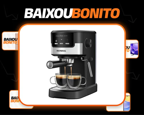 Cafeteira Espresso Dolce Crema 20 Bar Mondial C-20-EC