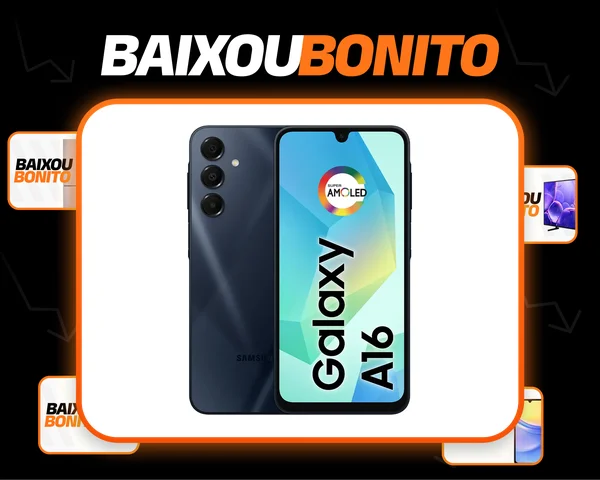 Celular Samsung Galaxy A16 128gb 4gb Ram Câmera 50mp Tela 6.7 Nfc Preto