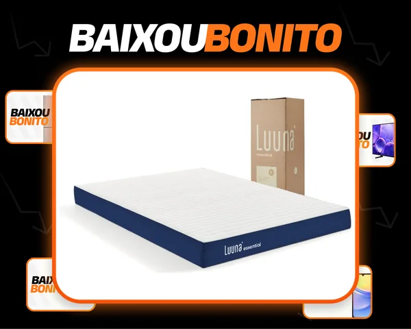 Colchão Casal Luuna Essential 1 Espuma Ergo D28 Ortopédico Firme