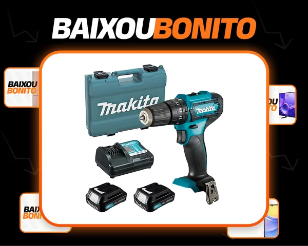 Parafusadeira Furadeira De Impacto Hp333 Makita 2 Baterias