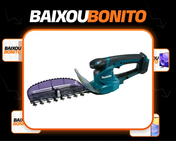 Aparador De Cerca Viva A Bateria Makita Profissional Cor Azul-petróleo