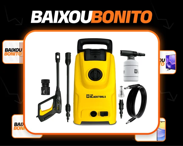 Lavadora De Alta Pressão The Black Tools Tblv150 Compacta 1500psi 1400w Cor Amarelo